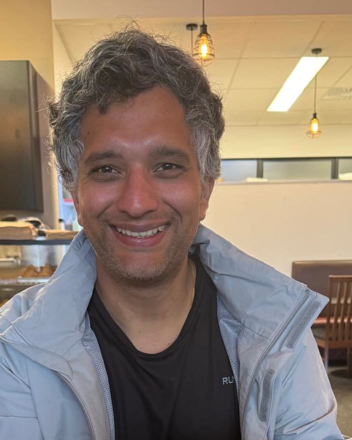 Paras, who runs Site Pilot, photographed in a Christchurch café